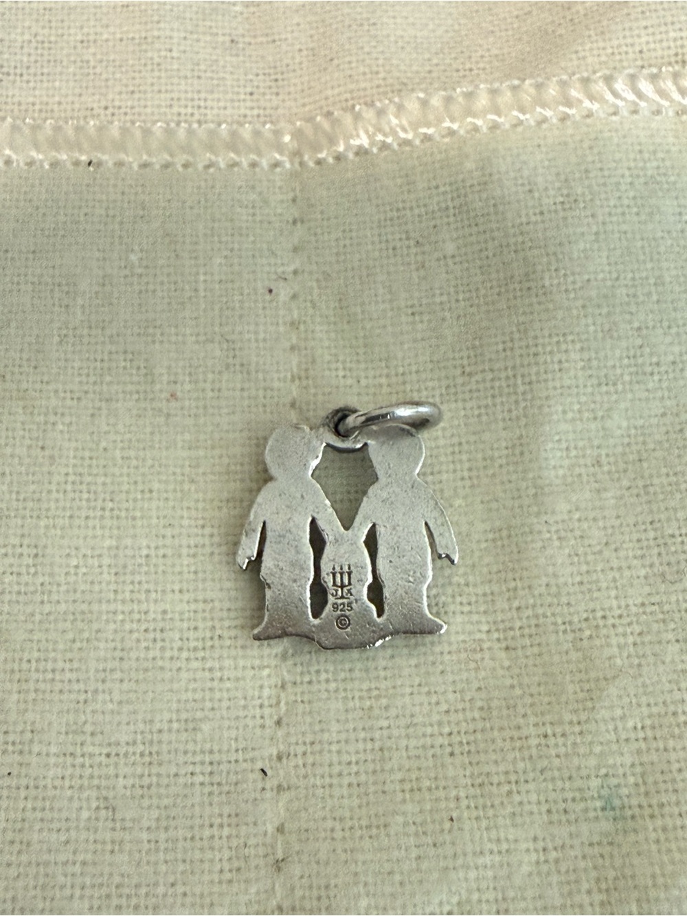 James Avery RETIRED Sterling Silver TWO BOYS AND A DOG CHARM - Picture 2 of 2